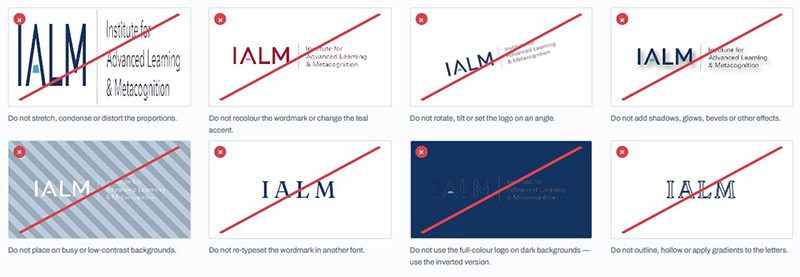 Common logo misuse examples to avoid